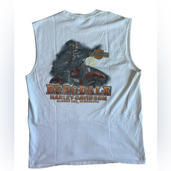 Harley Davidson Aces High Albert Lea, MN Sleeveless T-Shirt Mens Size XL…​​ - Picture 2 of 6